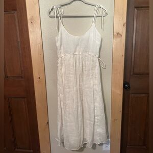 J. Crew Ivory Sleeveless Dress